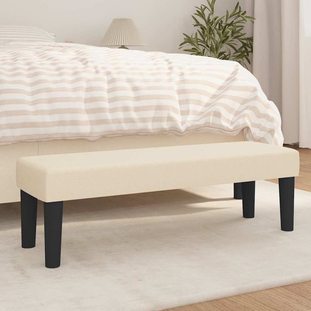 Bank Creme 100 x 30 x 30 cm Stoff