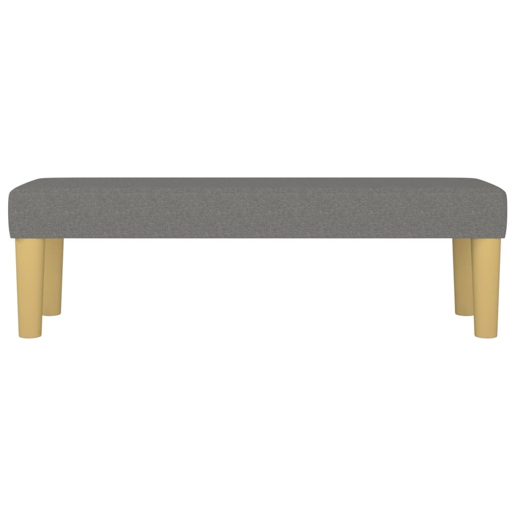 Sitzbank Dunkelgrau 100x30x30 cm Stoff