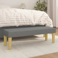 Sitzbank Dunkelgrau 100x30x30 cm Stoff