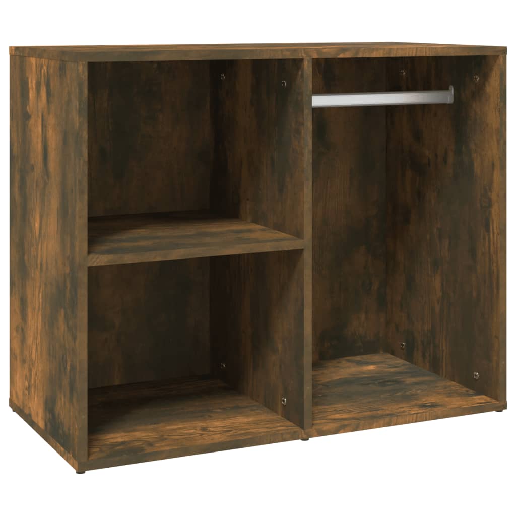 LED-Schminktisch mit Schränken Räuchereiche Holzwerkstoff
