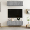TV-Wandschränke 4 Stk. Grau Sonoma 60x30x30 cm Holzwerkstoff