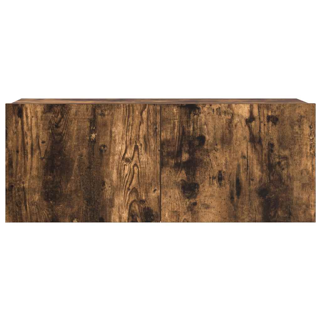 3-tlg. TV-Schrank-Set Räuchereiche Holzwerkstoff