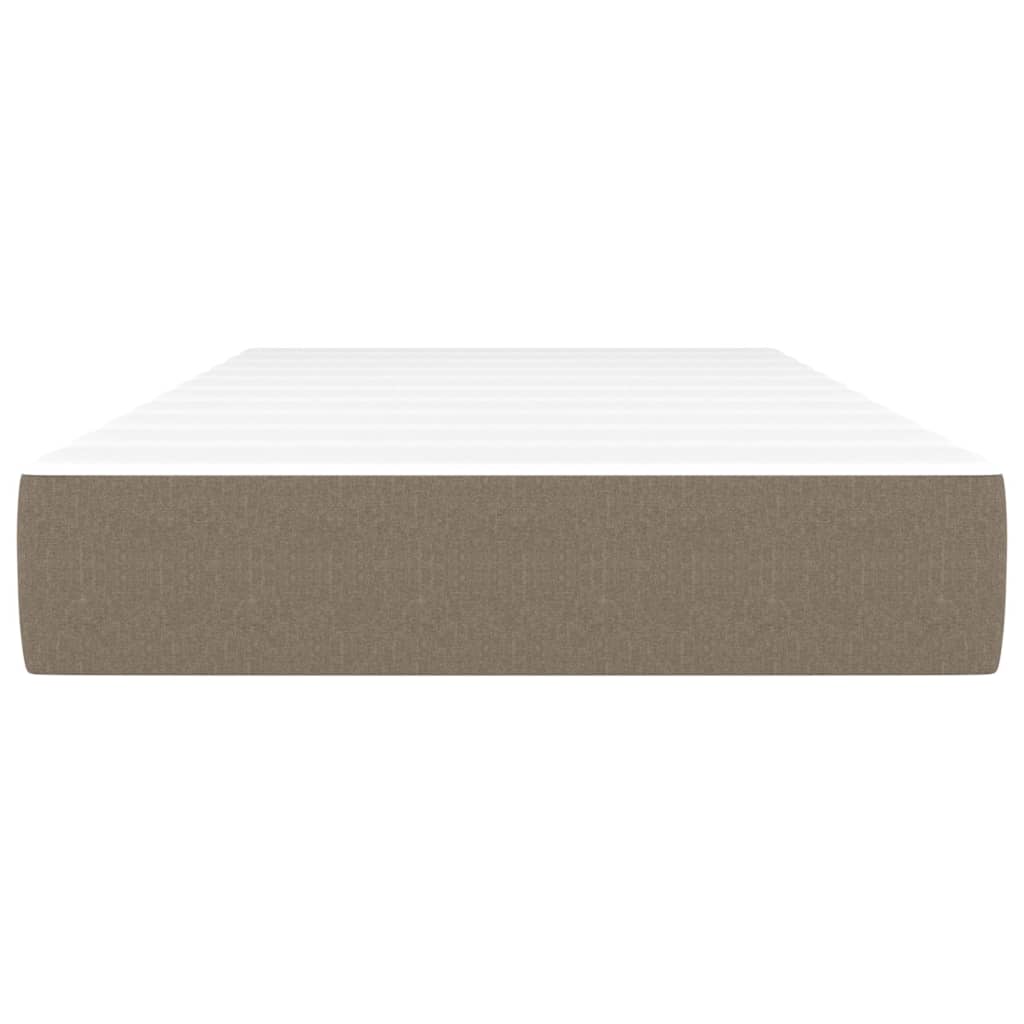 Taschenfederkernmatratze Mittel Taupe 80x200x20 cm Stoff