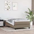 Taschenfederkernmatratze Mittel Taupe 80x200x20 cm Stoff