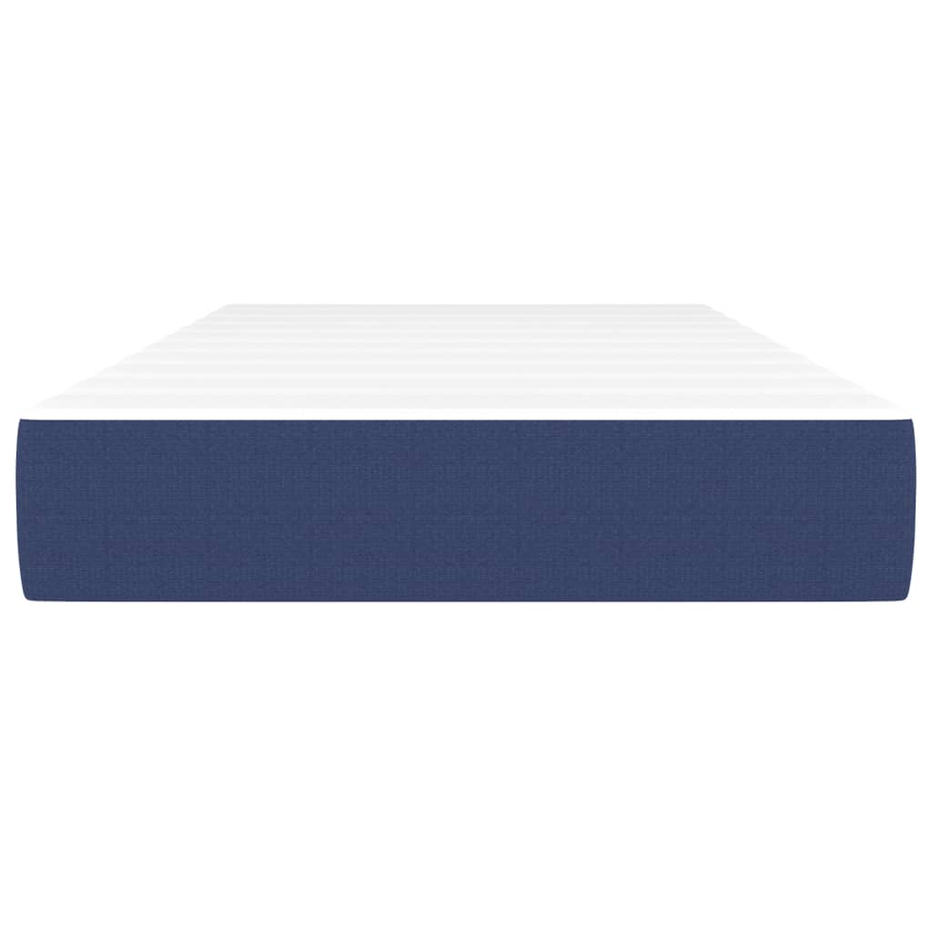Taschenfederkernmatratze Mittel Blau 80x200x20 cm Stoff