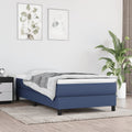 Taschenfederkernmatratze Mittel Blau 80x200x20 cm Stoff