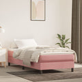 Taschenfederkernmatratze Mittel Rosa 90x190x20 cm Samt
