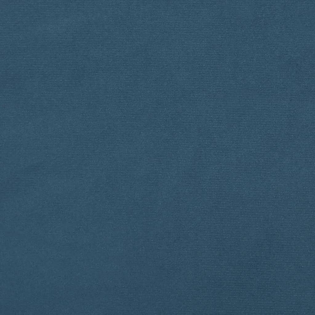 Taschenfederkernmatratze Mittel Dunkelblau 90x200x20 cm Samt