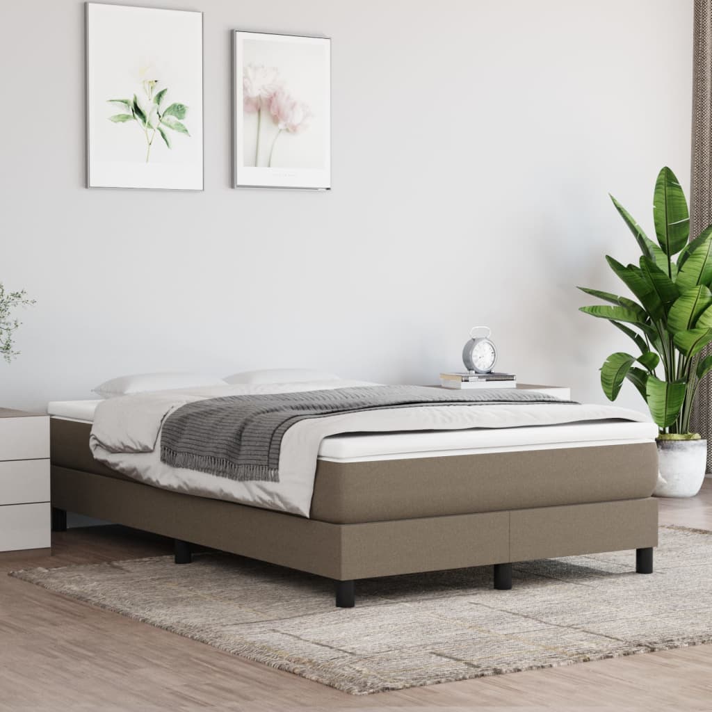 Taschenfederkernmatratze Mittel Taupe 120x200x20 cm Stoff