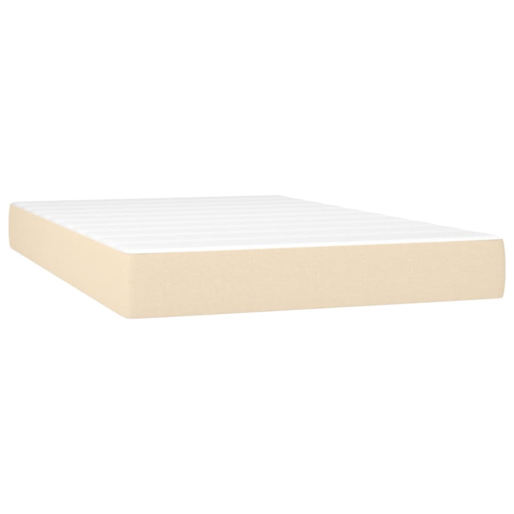 Taschenfederkernmatratze Mittel Creme 120x200x20 cm Stoff