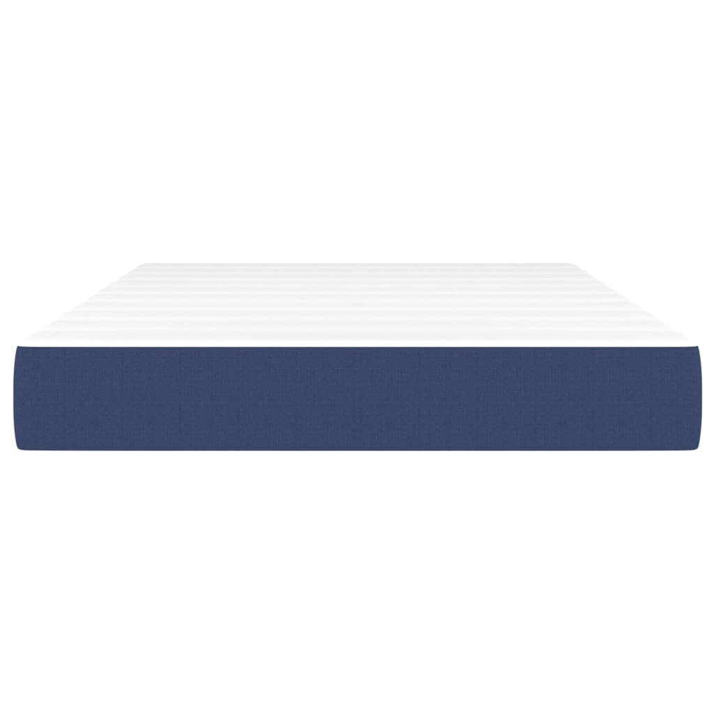 Taschenfederkernmatratze Mittel Blau 120x200x20 cm Stoff