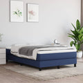 Taschenfederkernmatratze Mittel Blau 120x200x20 cm Stoff