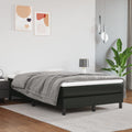 Taschenfederkernmatratze Mittel Schwarz 120x200x20 cm Kunstleder