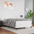 Taschenfederkernmatratze Mittel Weiß 120x200x20 cm Kunstleder