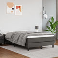 Taschenfederkernmatratze Mittel Grau 120x200x20 cm Kunstleder