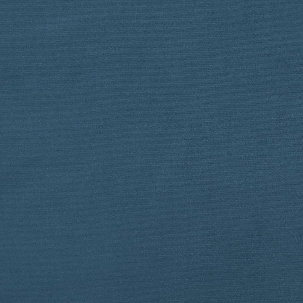 Taschenfederkernmatratze Mittel Dunkelblau 120x200x20 cm Samt