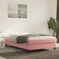 Taschenfederkernmatratze Mittel Rosa 120x200x20 cm Samt