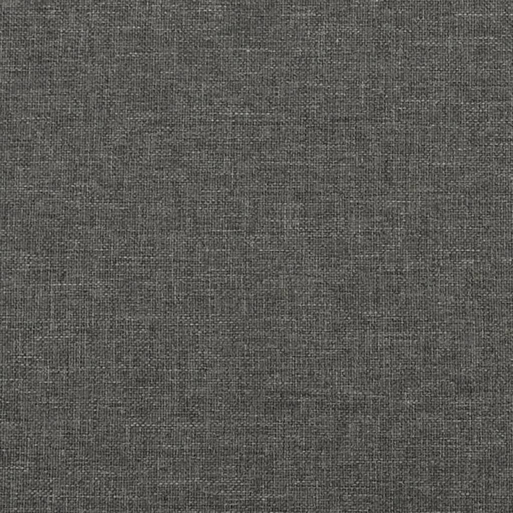 Taschenfederkernmatratze Mittel Dunkelgrau 140x190x20 cm Stoff