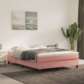 Taschenfederkernmatratze Mittel Rosa 140x190x20 cm Samt