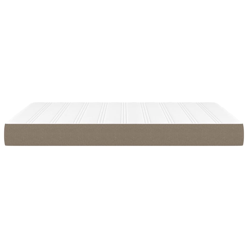 Taschenfederkernmatratze Mittel Taupe 140x200x20 cm Stoff