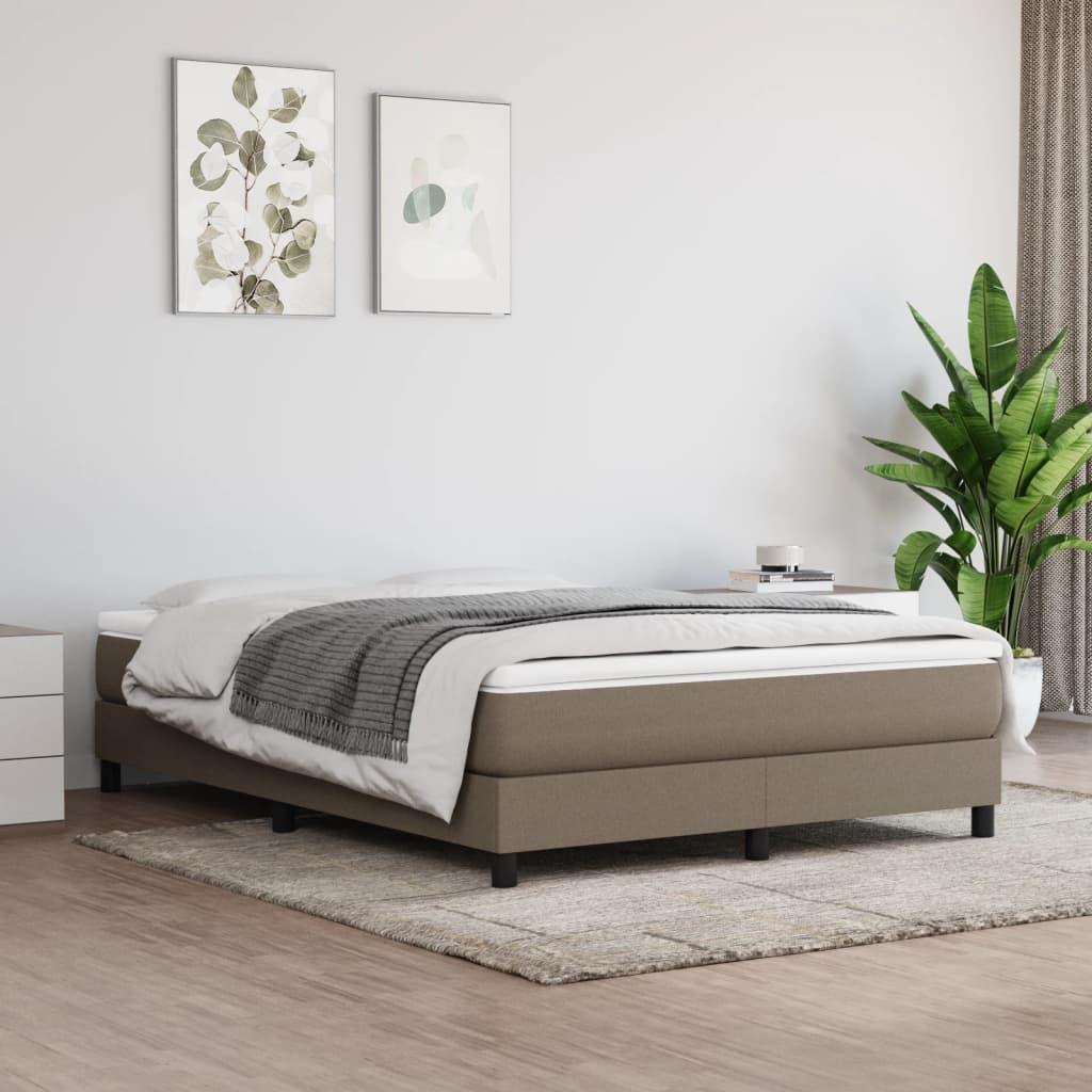 Taschenfederkernmatratze Mittel Taupe 140x200x20 cm Stoff