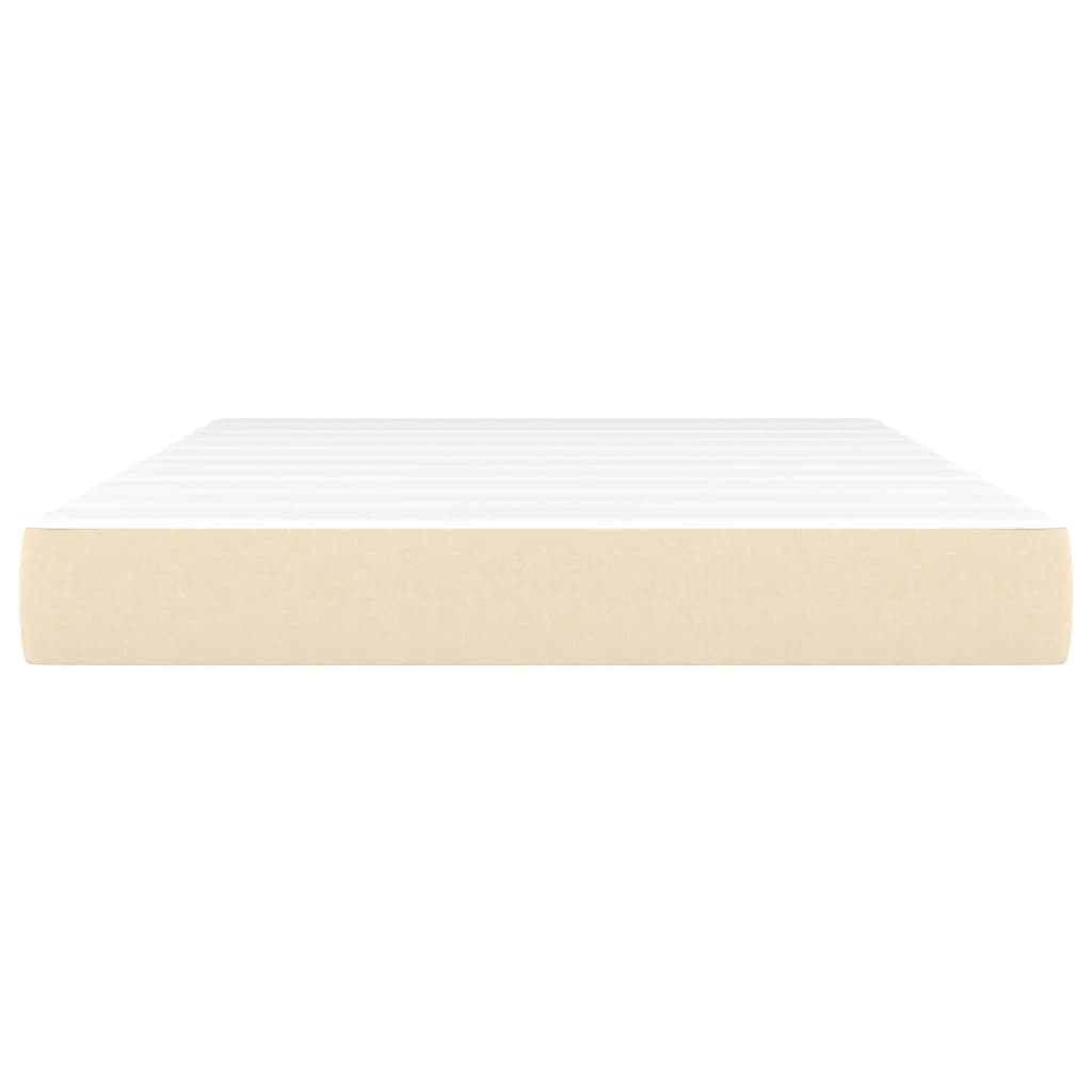 Taschenfederkernmatratze Mittel Creme 140x200x20 cm Stoff