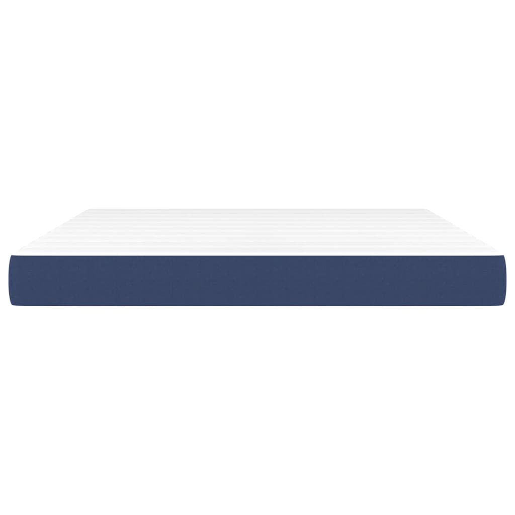 Taschenfederkernmatratze Mittel Blau 160x200x20 cm Stoff