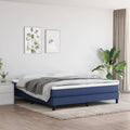 Taschenfederkernmatratze Mittel Blau 160x200x20 cm Stoff