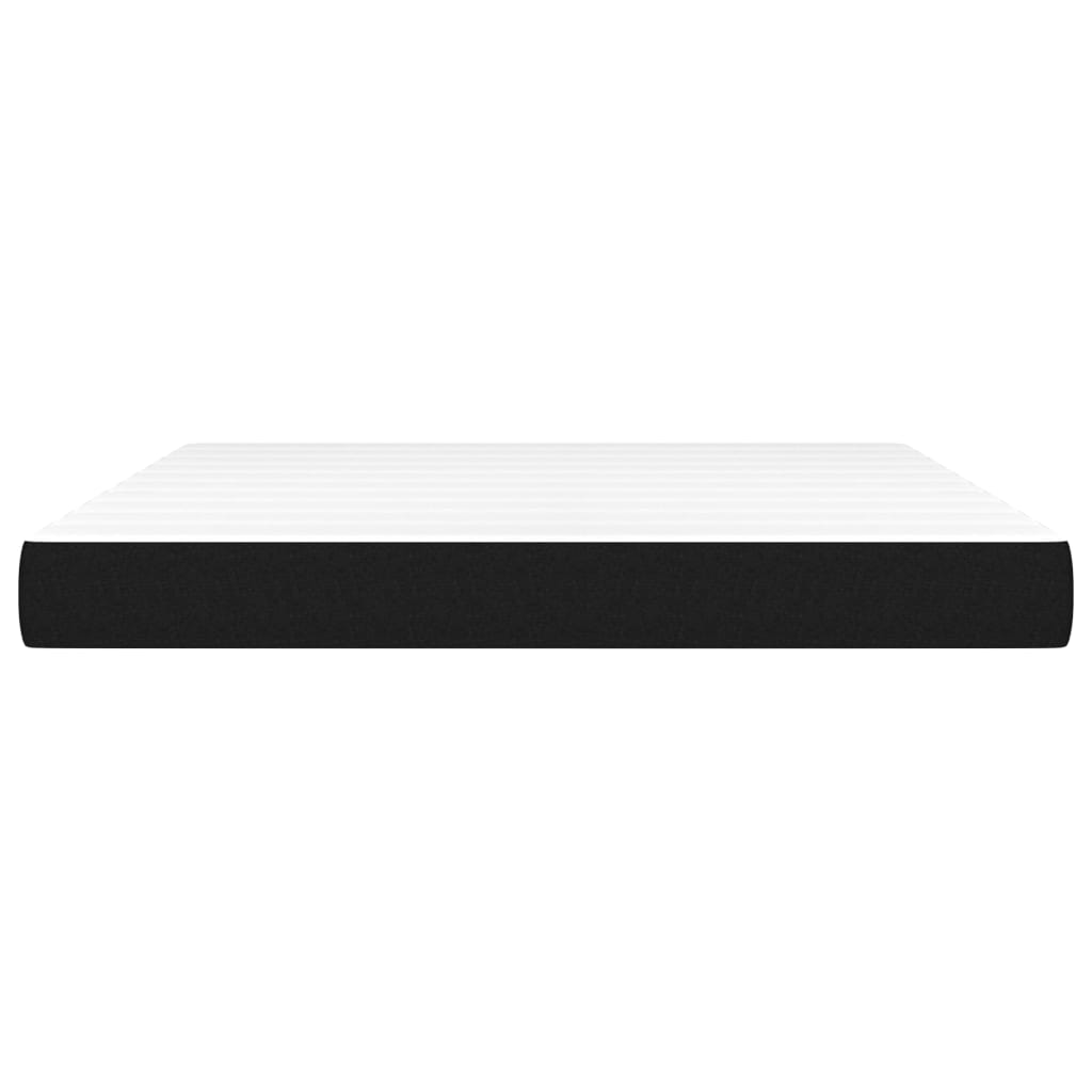 Taschenfederkernmatratze Mittel Schwarz 180x200x20 cm Stoff