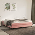 Taschenfederkernmatratze Mittel Rosa 180x200x20 cm Samt