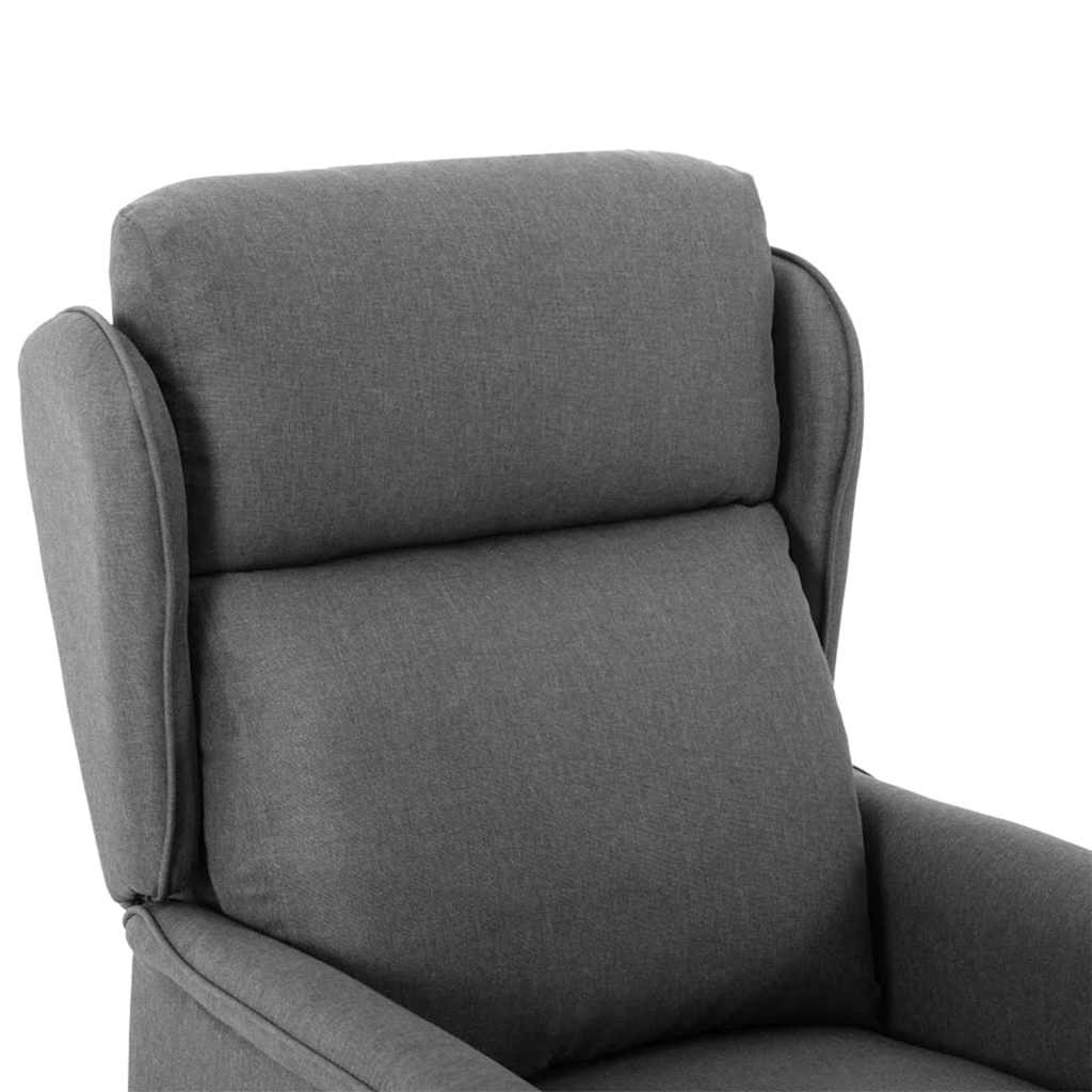 Massagesessel mit Kissen Hellgrau 93,5 x 67,5 x 101,5 cm Stoff