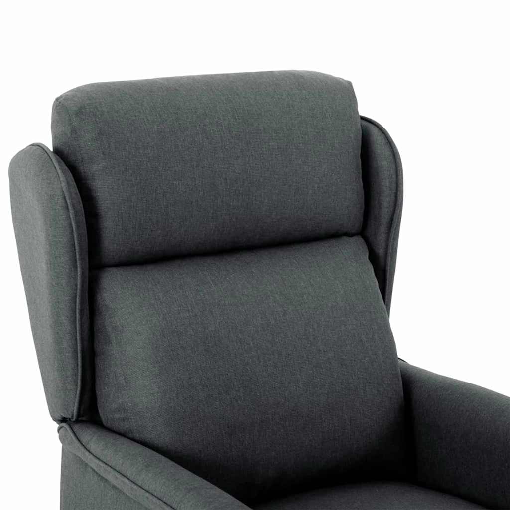 Massagesessel Dunkelgrau 93,5 x 67,5 x 101,5 cm Stoff
