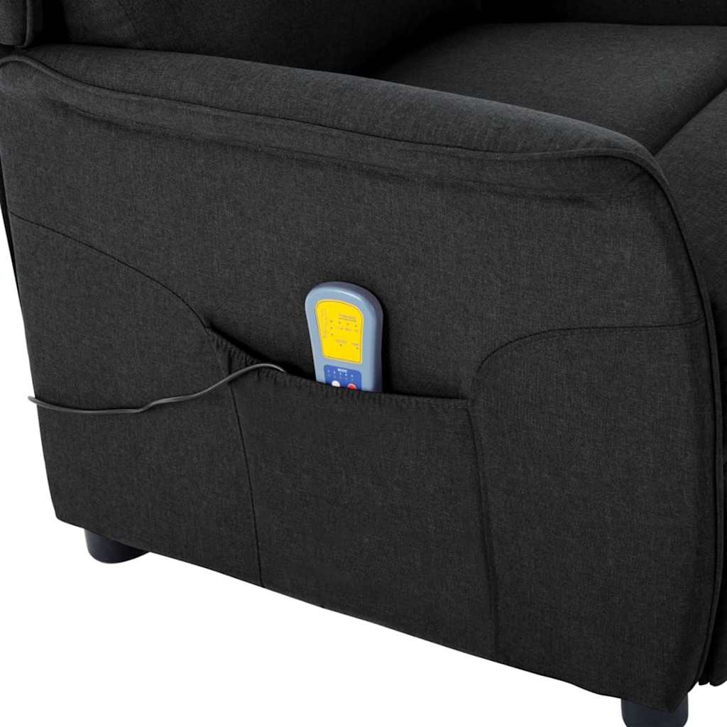 Massagesessel mit Kissen Schwarz 93,5 x 67,5 x 101,5 cm Stoff