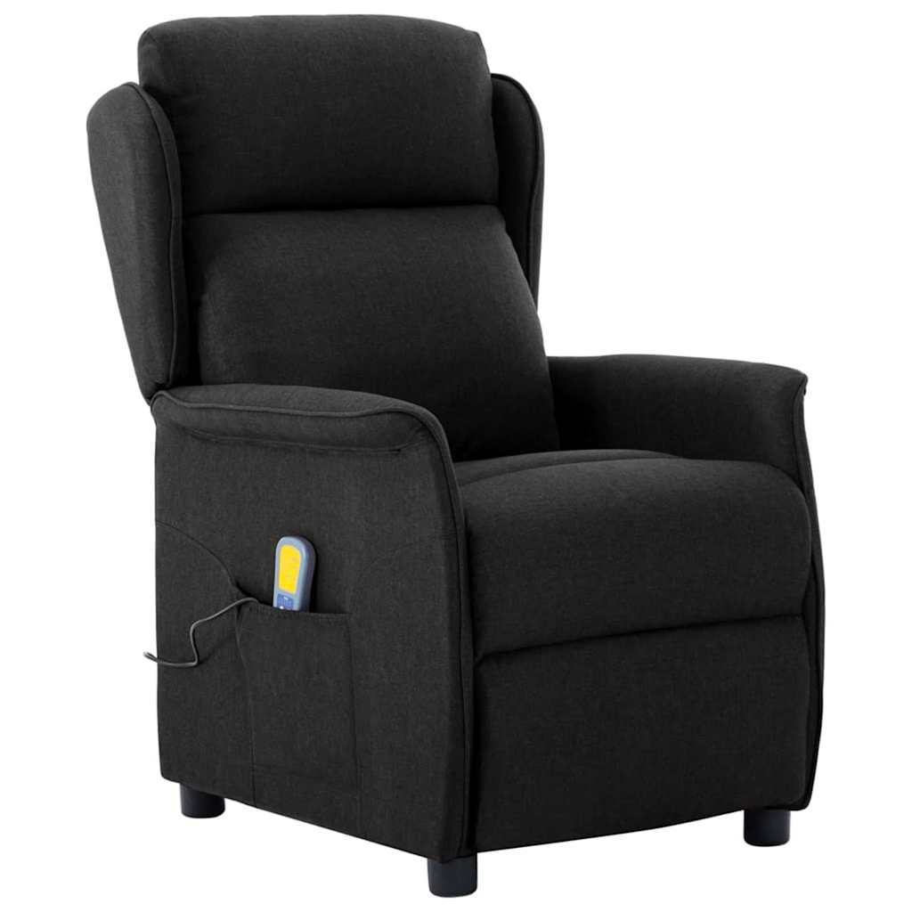 Massagesessel mit Kissen Schwarz 93,5 x 67,5 x 101,5 cm Stoff