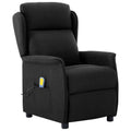 Massagesessel mit Kissen Schwarz 93,5 x 67,5 x 101,5 cm Stoff