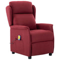 Massagesessel mit Kissen Wein 93,5 x 67,5 x 101,5 cm Stoff