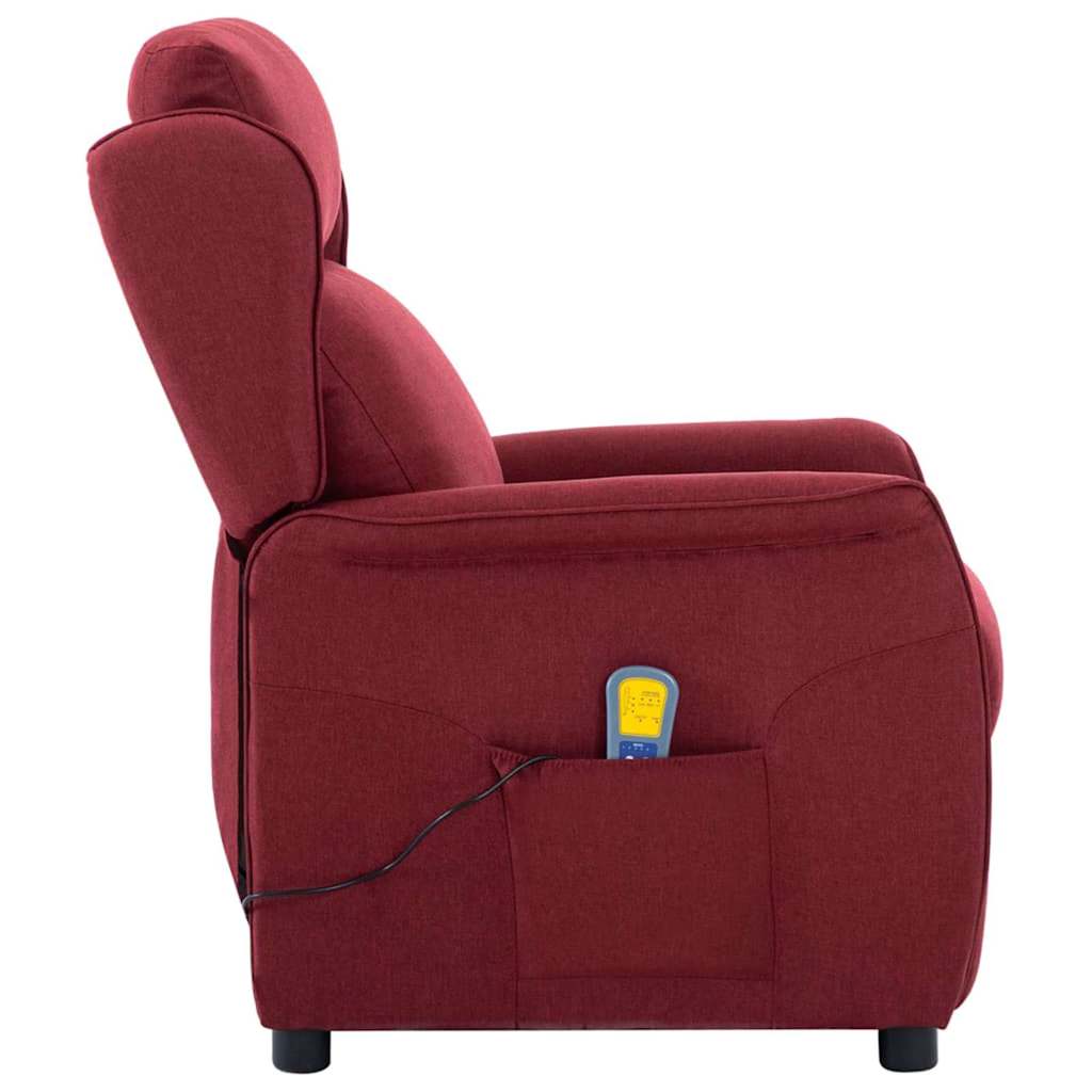Massagesessel mit Kissen Wein 93,5 x 67,5 x 101,5 cm Stoff