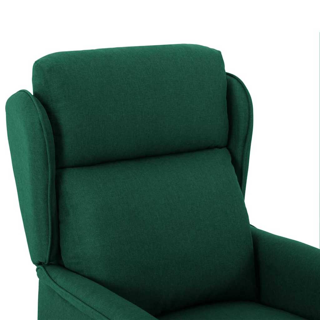 Massagesessel Dunkelgrün 93,5 x 67,5 x 101,5 cm Stoff