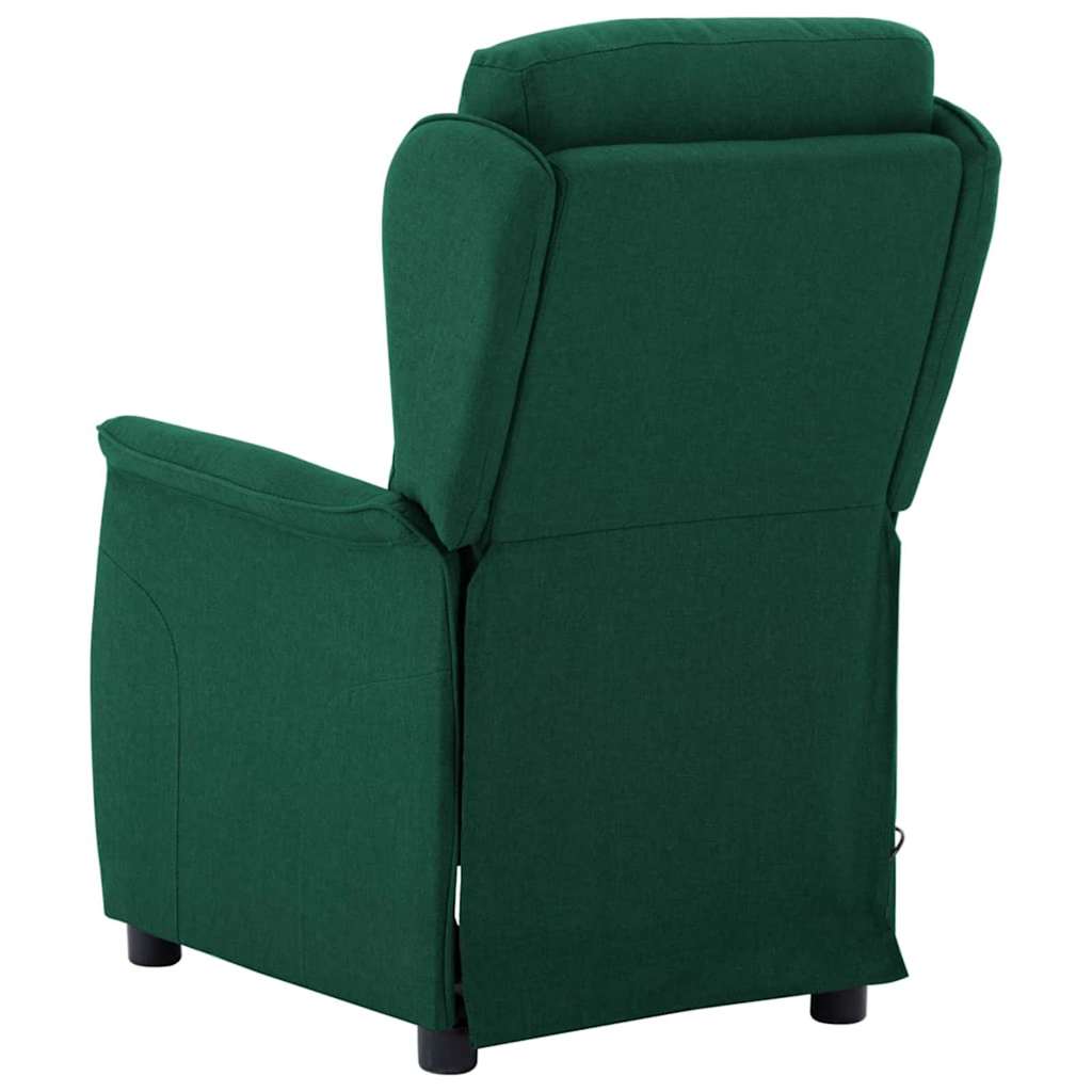 Massagesessel Dunkelgrün 93,5 x 67,5 x 101,5 cm Stoff