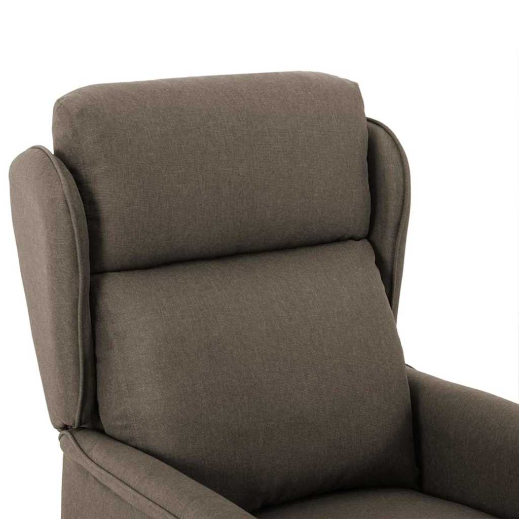 Massagesessel mit Kissen Taupe 93,5 x 67,5 x 101,5 cm Stoff
