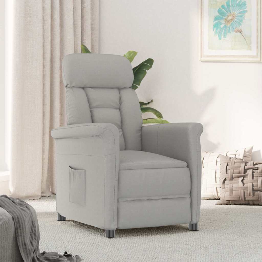 Sessel Hellgrau Mikrofaser