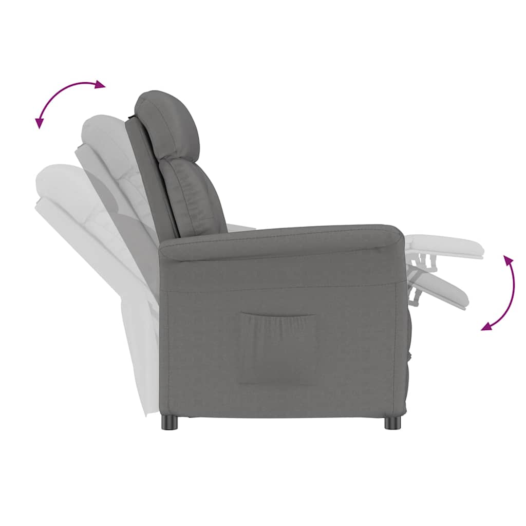 Sessel Dunkelgrau Mikrofaser