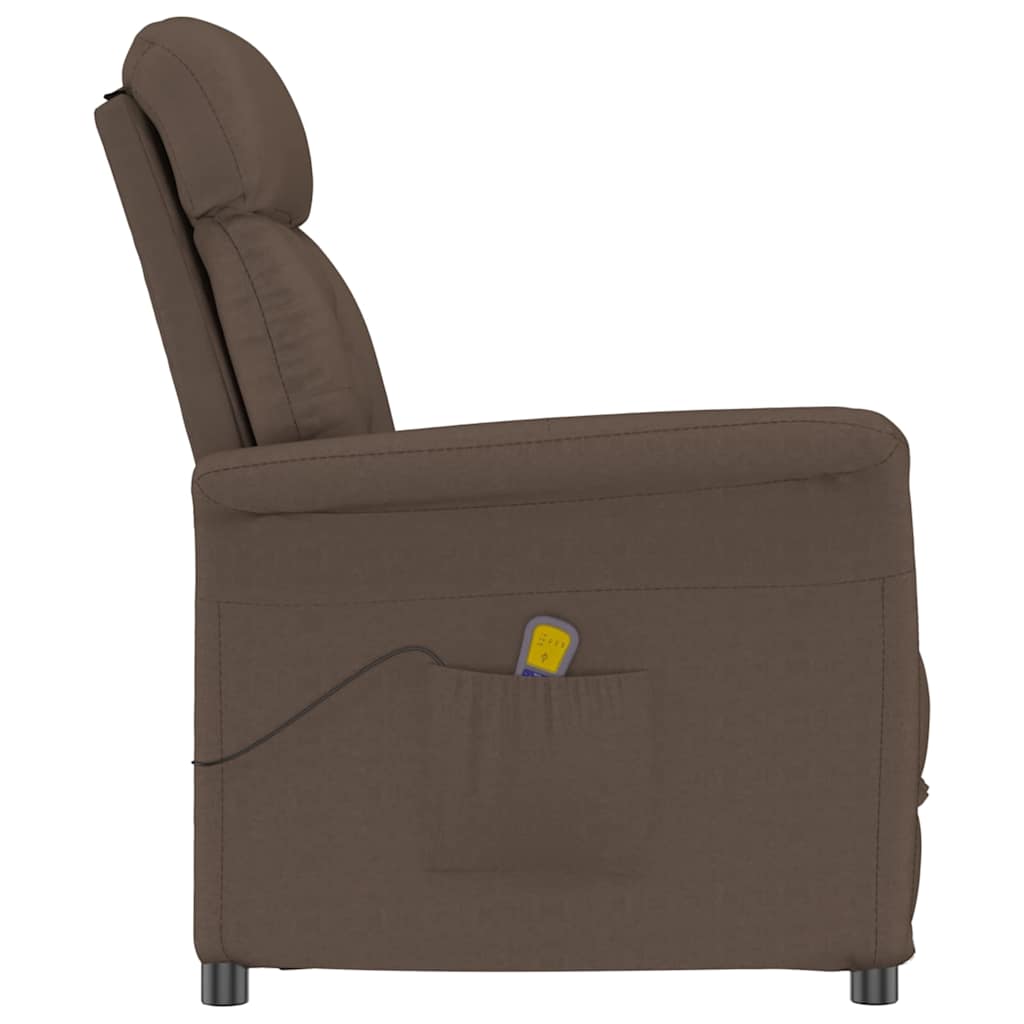 Massagesessel Braun 96,5 x 70,5 x 95 cm Mikrofaser