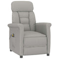 Massagesessel Hellgrau 96,5 x 70,5 x 95 cm Mikrofaser