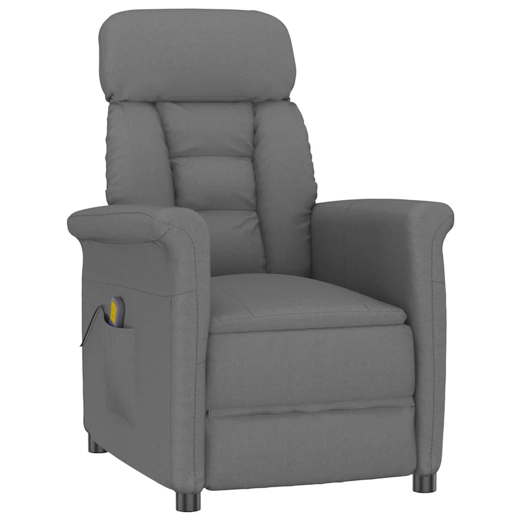 Massagesessel Dunkelgrau 96,5 x 70,5 x 95 cm Mikrofaser