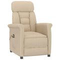 Massagesessel Creme 96,5 x 70,5 x 95 cm Mikrofaser