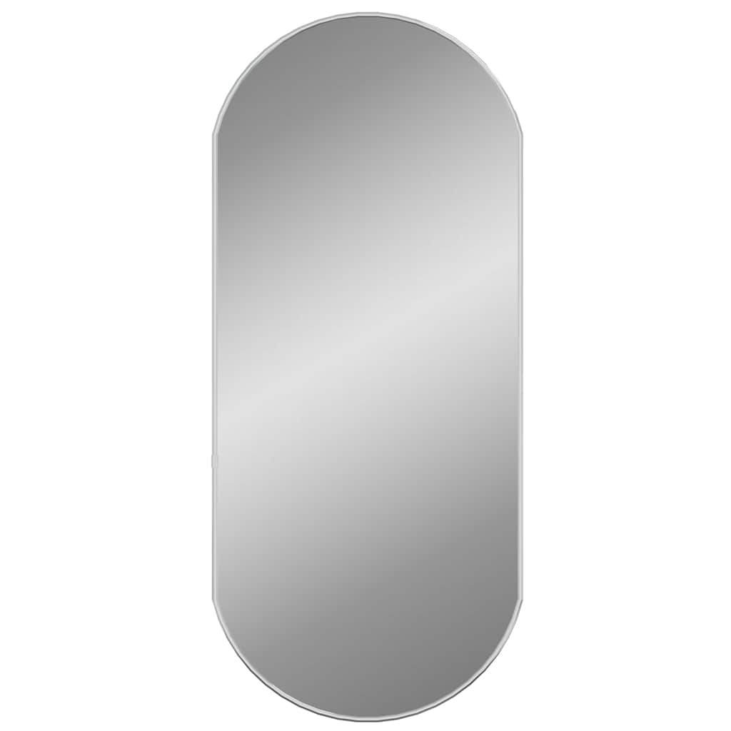 Wandspiegel Silbern 80x35 cm Oval