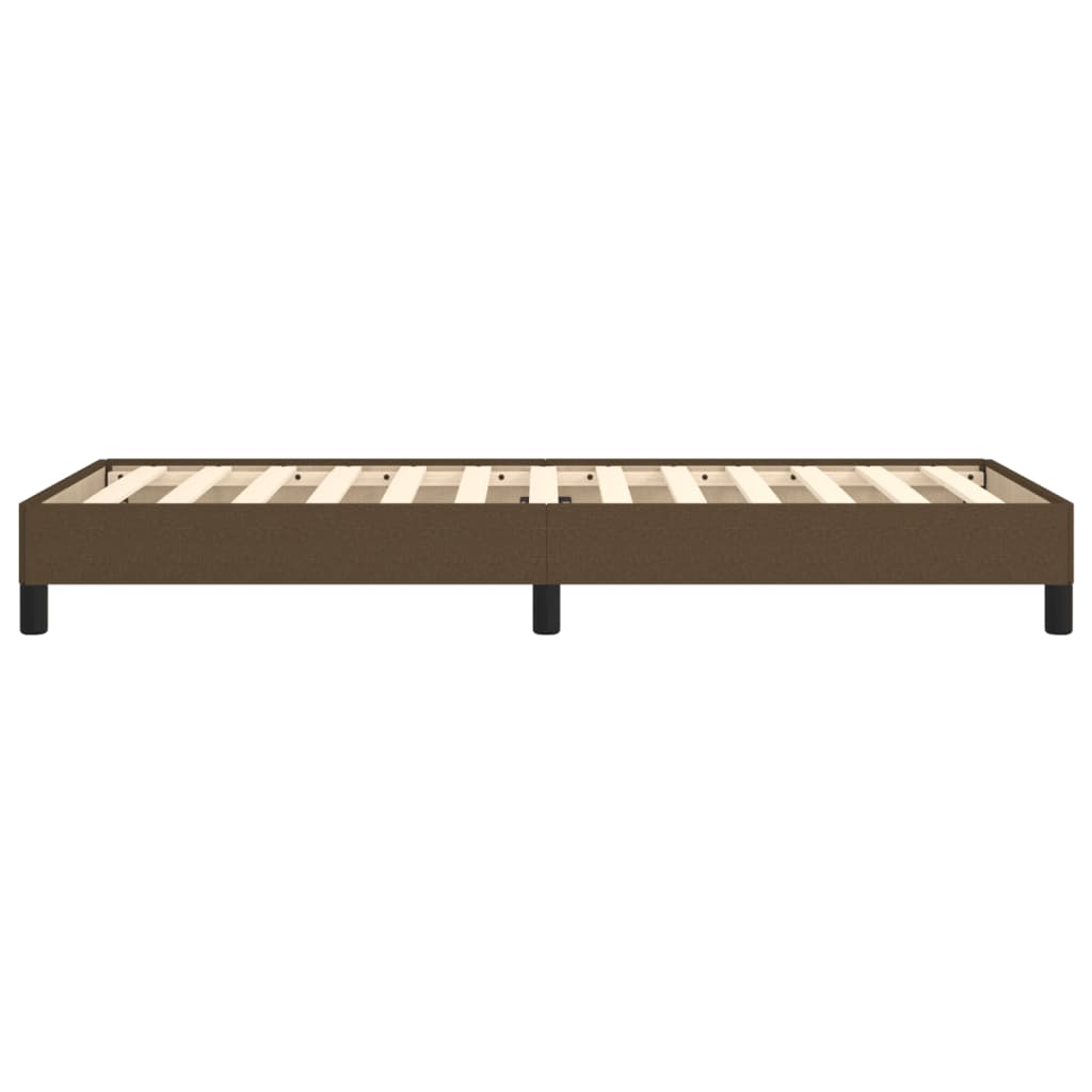 Bettgestell ohne Matratze Dunkelbraun 80x200 cm Stoff