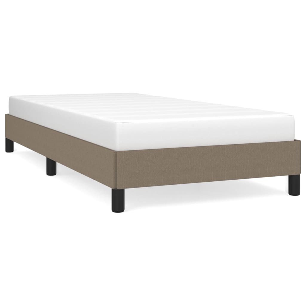 Bettgestell ohne Matratze Taupe 80x200 cm Stoff