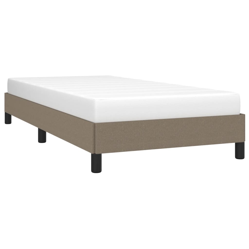 Bettgestell ohne Matratze Taupe 80x200 cm Stoff